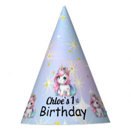 Chapéu De Festa Baby Unicorn cardboard party hats