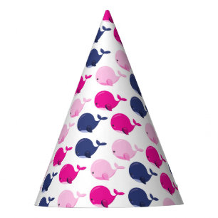 Chapéu De Festa Baleias Cutas, Padrão De Baleias, Animais Do Mar