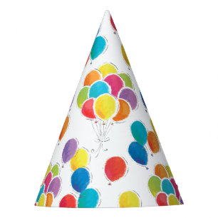 Chapéu De Festa Balões de Aniversário Coloridos