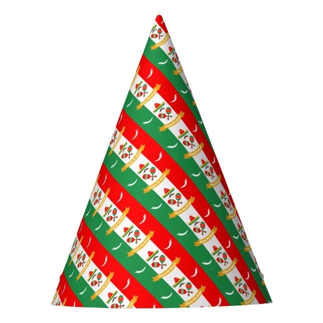 Chapéu De Festa Bandeira Cinco De Mayo (Frente)