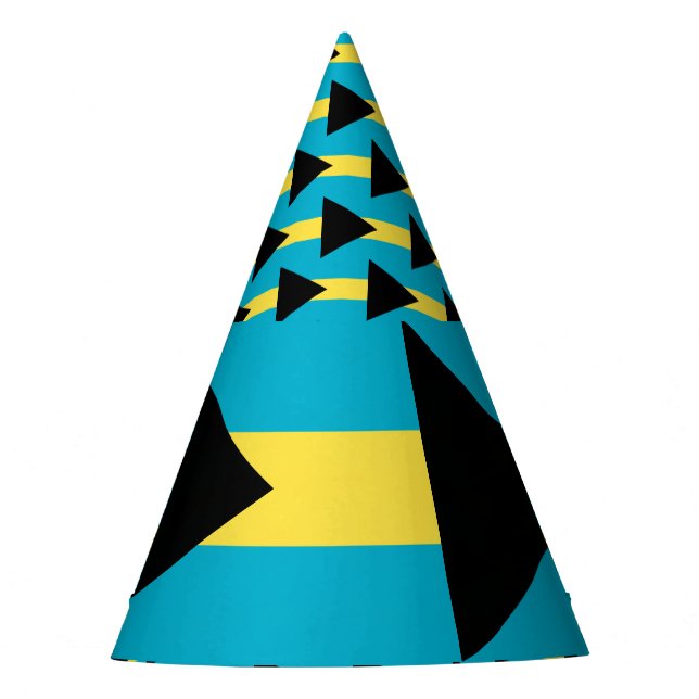 Chapéu De Festa Bandeira das Bahamas (Frente)