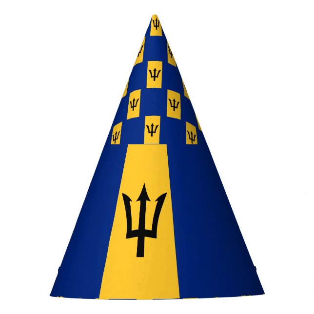 Chapéu De Festa Bandeira de Barbados (Frente)