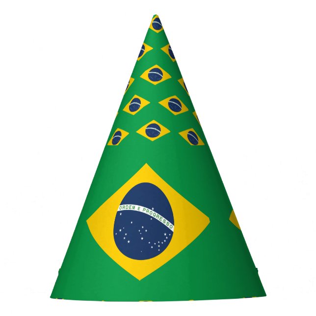 Chapéu De Festa Bandeira de Brasil (Frente)