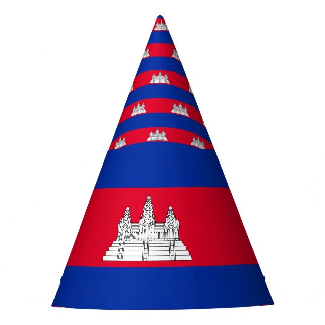 Chapéu De Festa Bandeira de Cambodia (Frente)