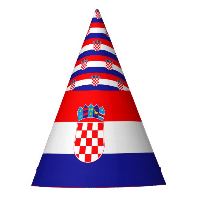 Chapéu De Festa Bandeira de Croatia (Frente)