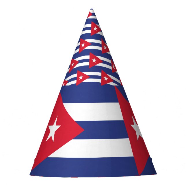 Chapéu De Festa Bandeira de Cuba (Frente)