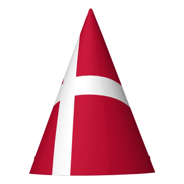 Chapéu De Festa Bandeira de Dinamarca (Frente)