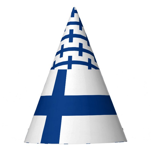 Chapéu De Festa Bandeira de Finlandia (Frente)