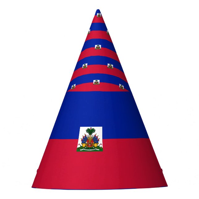 Chapéu De Festa Bandeira de Haiti (Frente)