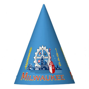 Chapéu De Festa Bandeira de Milwaukee, Wisconsin