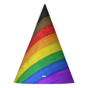 Chapéu De Festa Bandeira do orgulho gay inclusivo de SlipperyJoe t