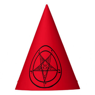 Chapéu De Festa Baphomet Pentagram Paper Party Hat