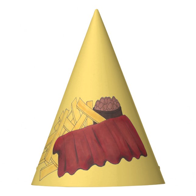 Chapéu De Festa Barbecue de CHURRASCO de Kansas City Memphis Spare (Frente)