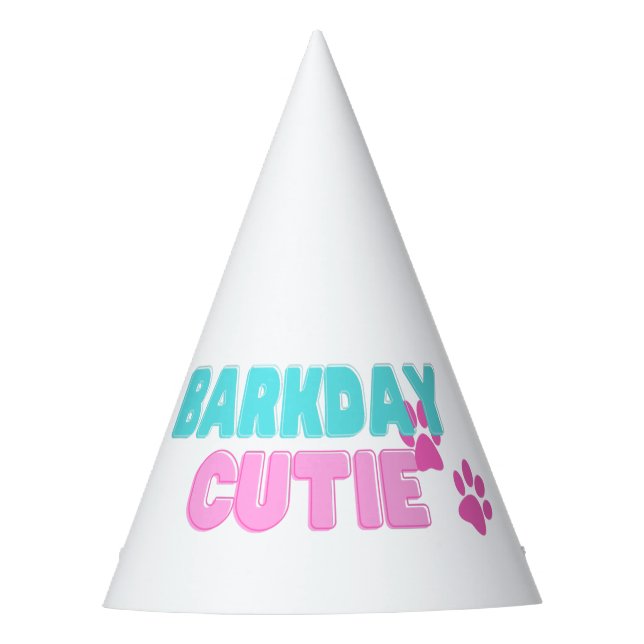 Chapéu De Festa Barkday Cutie Party Hat (Frente)