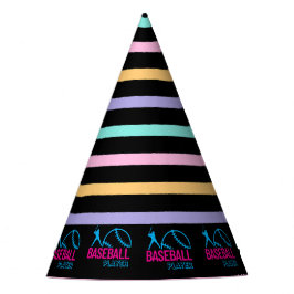 Chapéu De Festa Baseball Girl Birthday, Baseball Player Gift Party