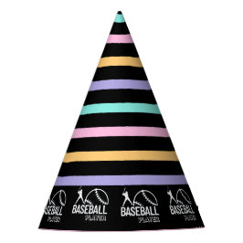 Chapéu De Festa Baseball Girl Birthday, Baseball Player Gift Party