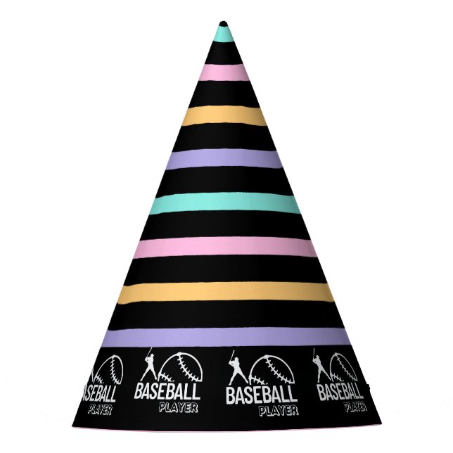 Chapéu De Festa Baseball Girl Birthday, Baseball Player Gift Party (Frente)