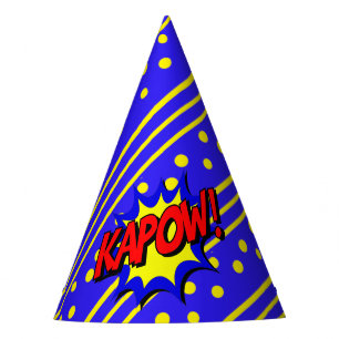Chapéu De Festa Bate-Papo De Cartum De Cartum Kapow Pop