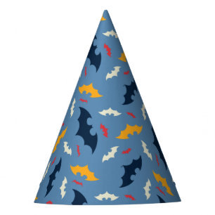 Chapéu De Festa Batman Padrão do logotipo vermelho, azul e amare