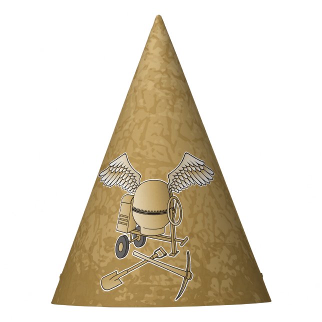 Chapéu De Festa bege betuminoso (Frente)
