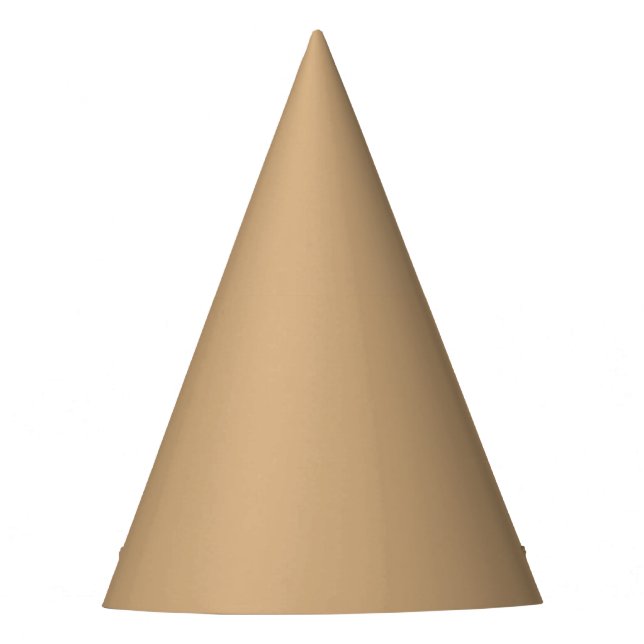Chapéu De Festa bege escuro sólido (Frente)
