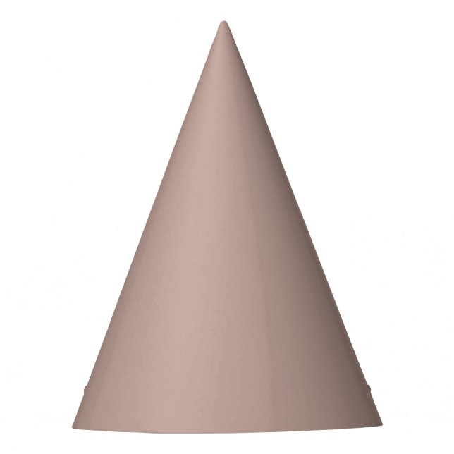 Chapéu De Festa Beige rosa sujo sólido (Frente)