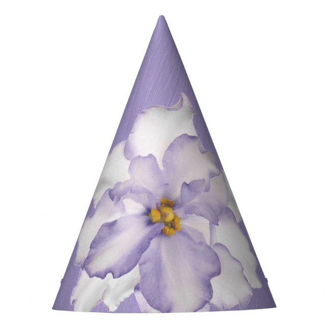 Chapéu De Festa Bela Orquídea Lavanda (Frente)