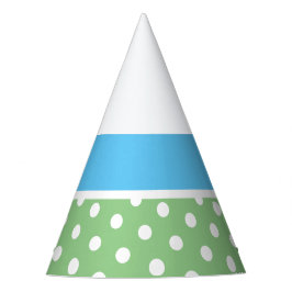 Chapéu De Festa Belo Céu Azul Dotado Cinza Verde Leve