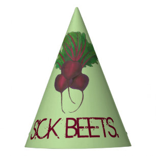 Chapéu De Festa Beterraba Doente (Beats) Comida vegetariana de bet