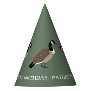Chapéu De Festa Bird Lovers Canada Geese Ilustração Personalizada