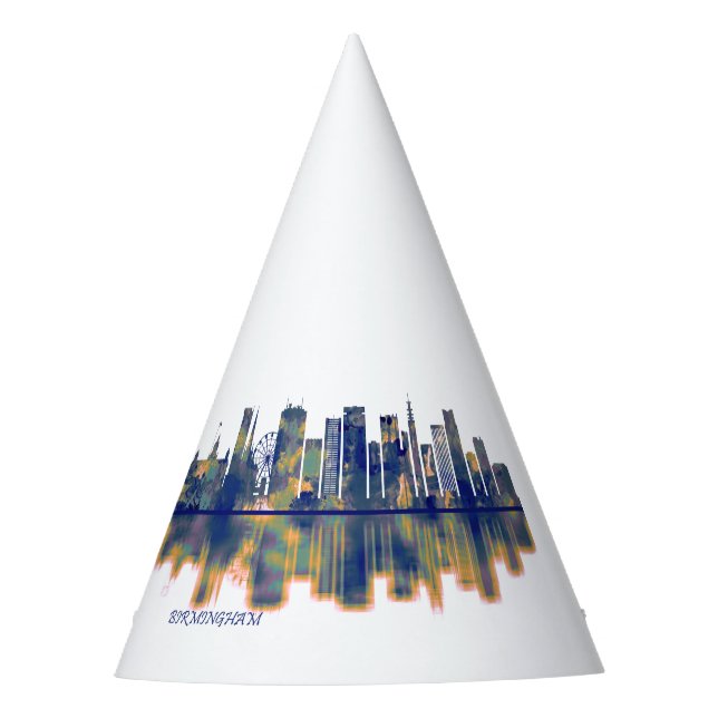 Chapéu De Festa Birmingham Skyline (Frente)