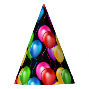 Chapéu De Festa Birthday Balloons Party Hat