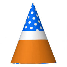 Bloco de Cor Branco Azul Laranja Brilhante Pontilh
