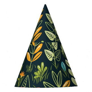 Chapéu De Festa Blooms Eternos: Elegância Floral Desenhada À Mão
