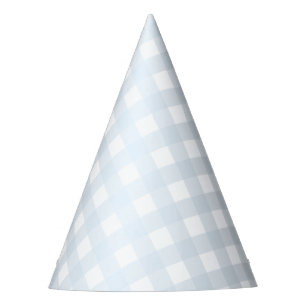 Chapéu De Festa Blue Gingham Party Hat