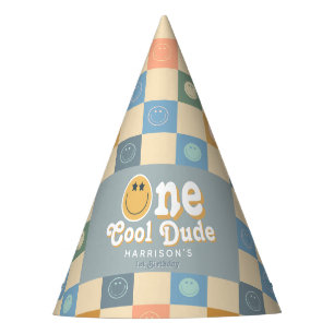 Chapéu De Festa Blue One Legal Boys primeiro aniversario Smile