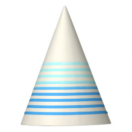 Chapéu De Festa Blue Striped Birthday Party Hat