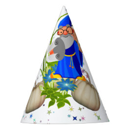 Chapéu De Festa Blue Wizard Fall Pumpkins Party Hat