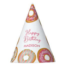 Chapéu De Festa Boas Rosquinhas Coloridas de Pastel Aniversário
