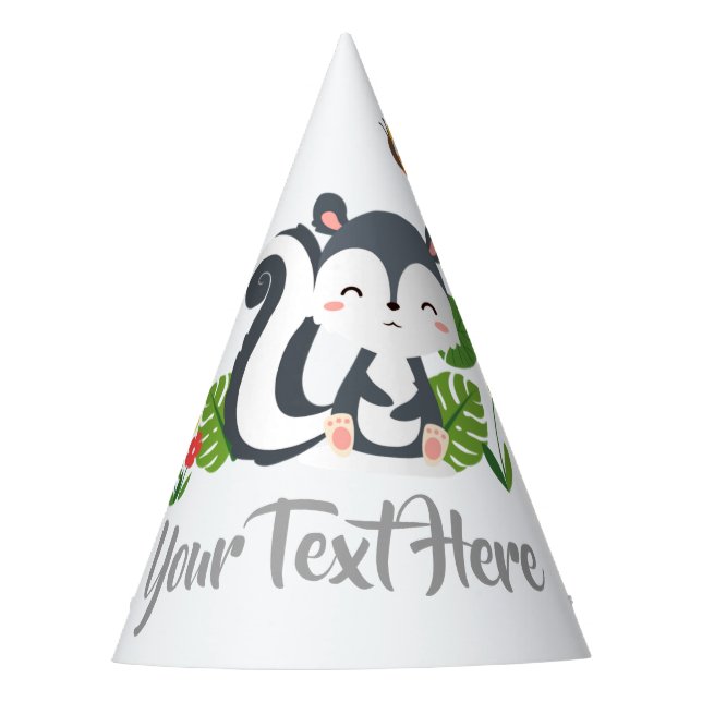 Chapéu De Festa Boca, Borboleta e Flores (Frente)