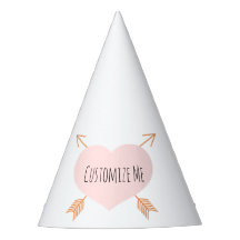 Boho Pink Heart and Arrows