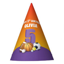 Bolas de Esportes de Aniversário para 5 de Menina 