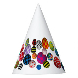 Chapéu De Festa Bolas multicolor multipadrão