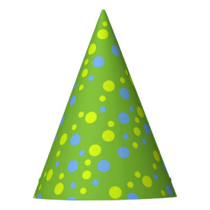 Chapéu De Festa Bolhas Azuis Amarelas Felizes