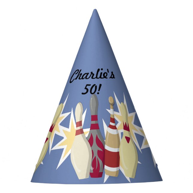 Chapéu De Festa Boliches Vintage Themed (Frente)