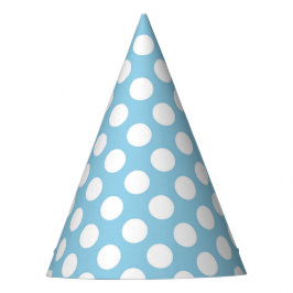 Chapéu De Festa Bolinhas azuis, Padrão de Bolinhas, Pontos, pontos
