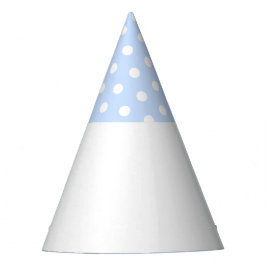 Chapéu De Festa Bolinhas de blocos de cores brancas azuis de Paste