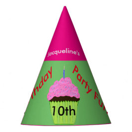 Chapéu De Festa Bolo de Aniversário de 10 Anos Balões Qualquer IDA