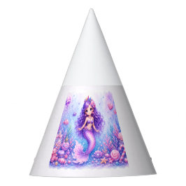 Chapéu De Festa Bolo de Aniversário de 3 anos da Sereia Boneca de 