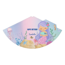 Chapéu De Festa Bonita sereia pastel Arco-íris